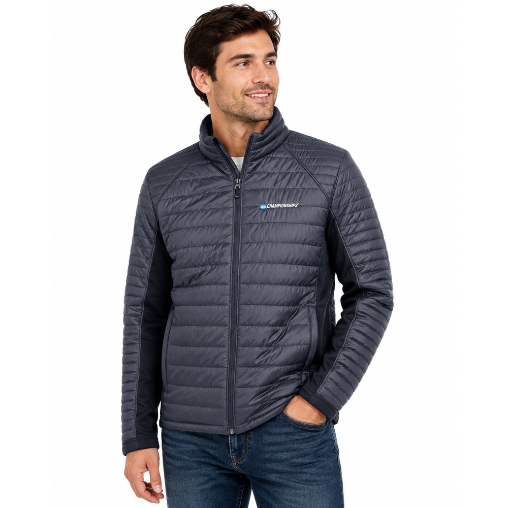 Under Armour ColdGear Loose Quilted Hybrid Jacket Men Medium Black Full Zip Golf